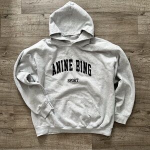 Anine Bing Sport Light Gray Hoodie